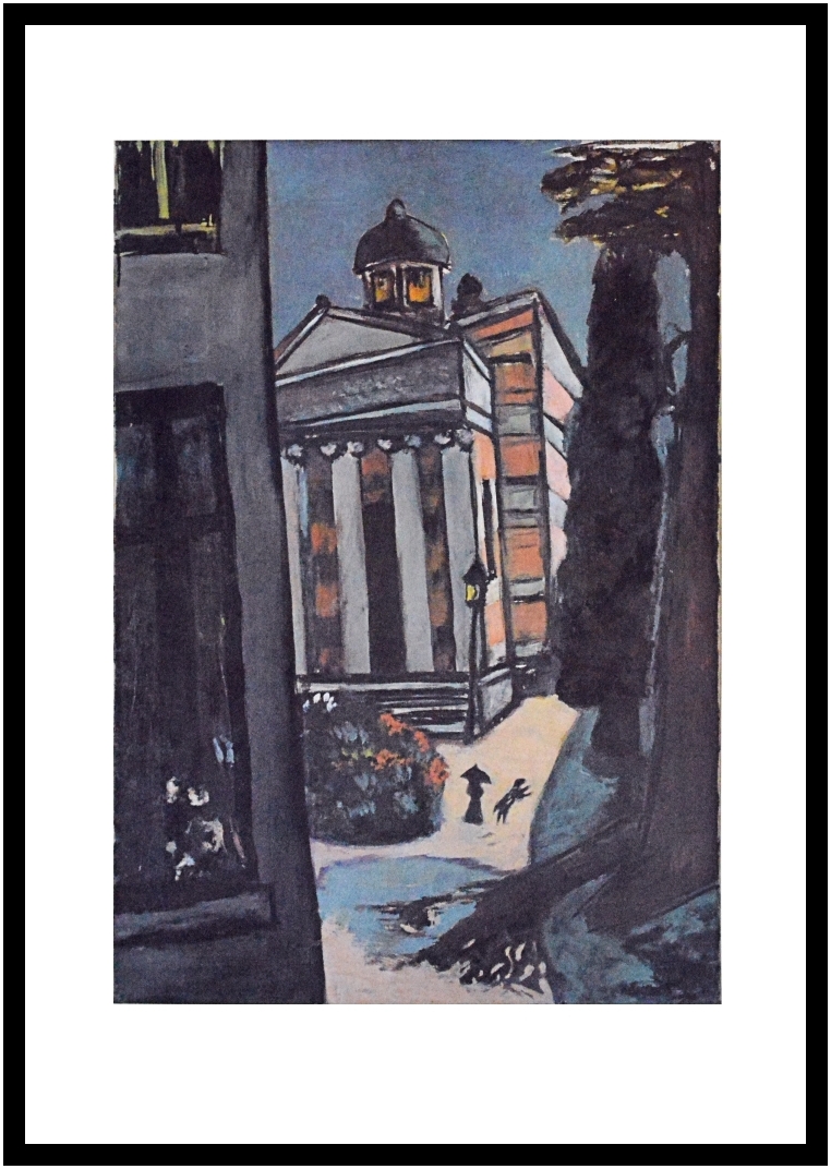 Max Beckmann Poster Kunstdruck Bild im Alu Rahmen Die Stourdza Kapelle 100x70cm - Bild 1 von 1