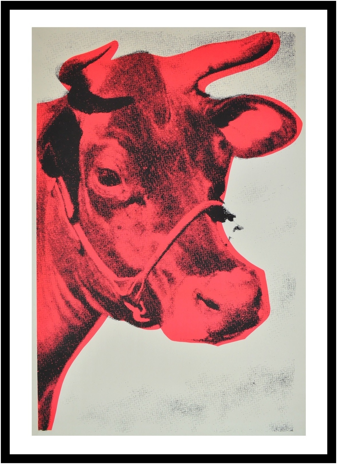 Andy Warhol plakat druk artystyczny obraz w aluminiowej ramce krowa krowa 100x70cm niemieckie plakaty - Zdjęcie 1 z 1